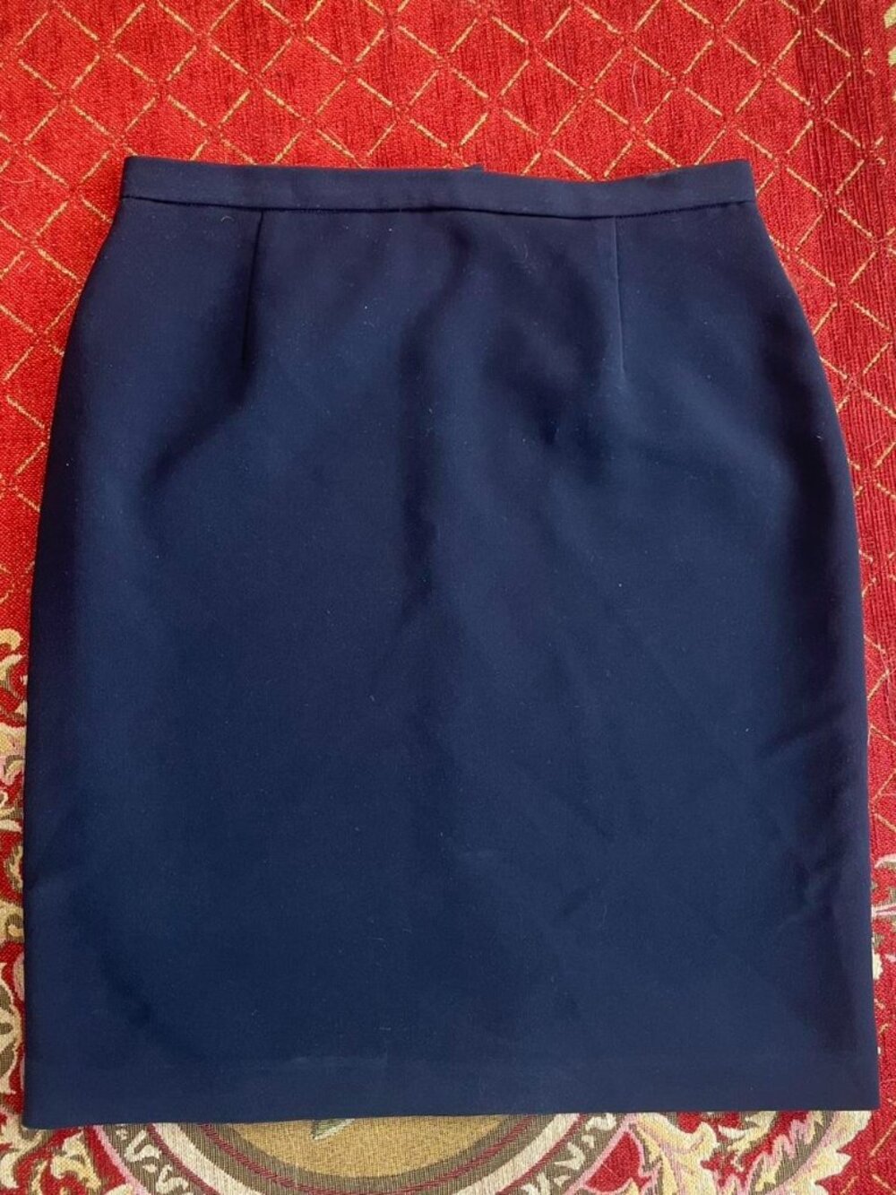 Women's Navy Blue Pencil Skirt